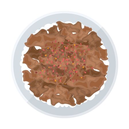 Illustration of beef bowlのイラスト素材