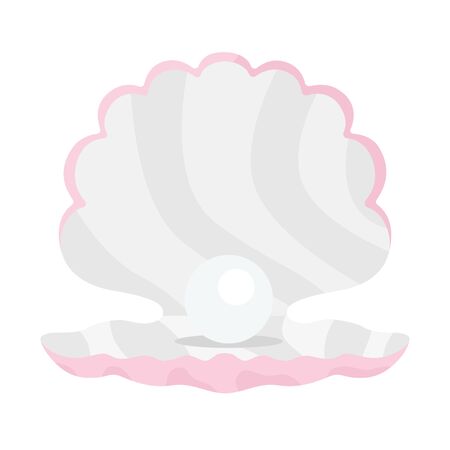 Illustration of pearl shellfishのイラスト素材