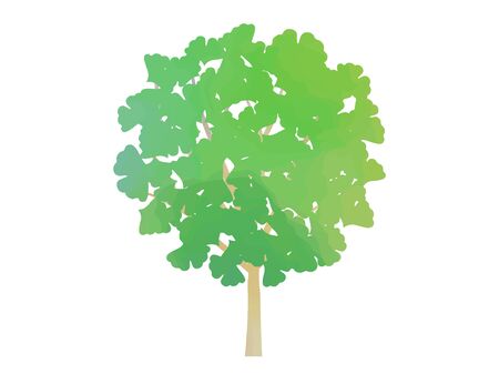 Tree Watercolor Illustrationsのイラスト素材