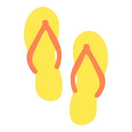 Illustration of beach sandalsのイラスト素材