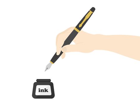Fountain Pen Illustrationのイラスト素材