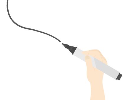 Illustration of oily markersのイラスト素材
