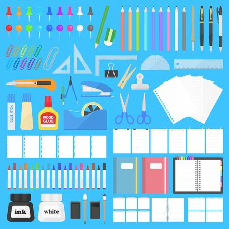 Stationery Illustration Setのイラスト素材