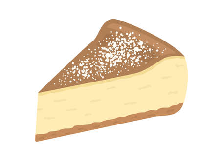 Illustration of cut cheesecakeのイラスト素材