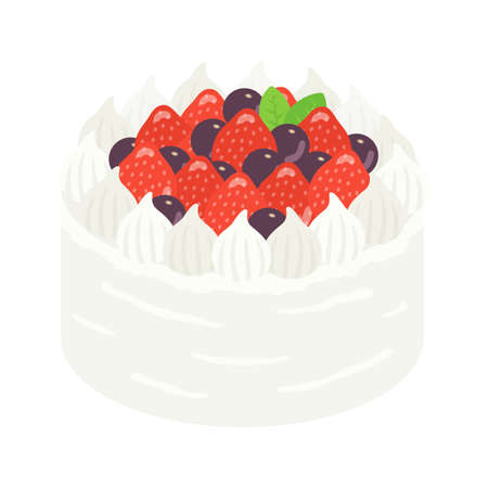 Berry's Whole Cake Illustrationのイラスト素材