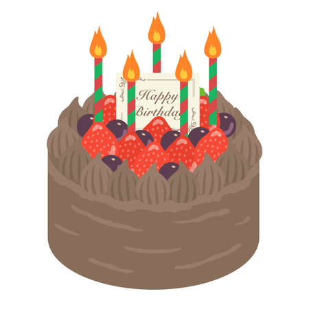 Birthday Cake Illustrationsのイラスト素材