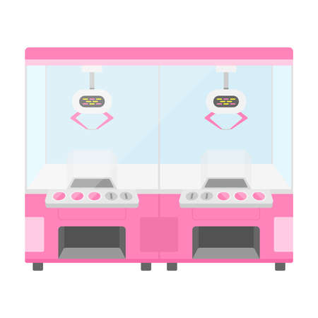 Illustration of crane game machineのイラスト素材