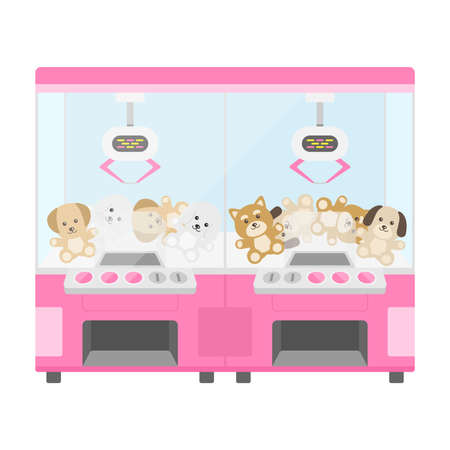 Illustration of crane game machineのイラスト素材