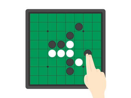Illustration of strategy board gameのイラスト素材