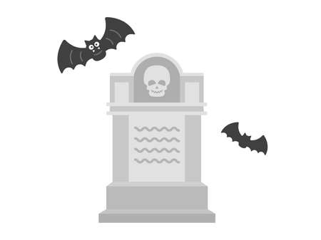 Illustration of the cemeteryのイラスト素材