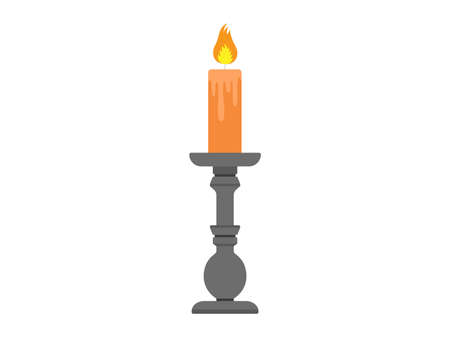 Halloween Candle Illustrationsのイラスト素材