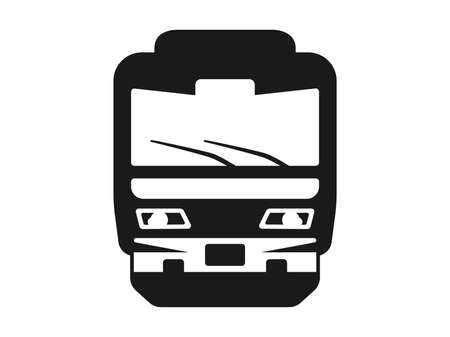 Train silhouette iconのイラスト素材