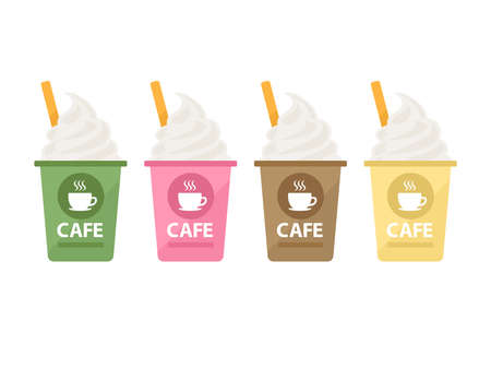 Illustrations of Cafe Drinksのイラスト素材