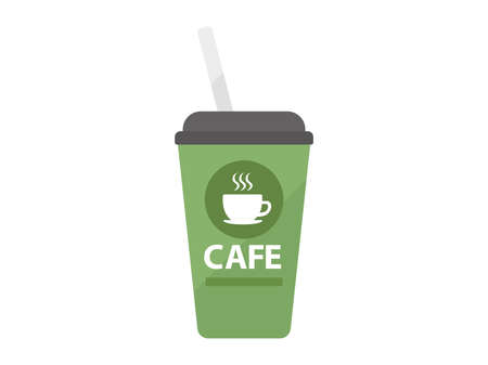 Illustration of a chilled cup drinkのイラスト素材