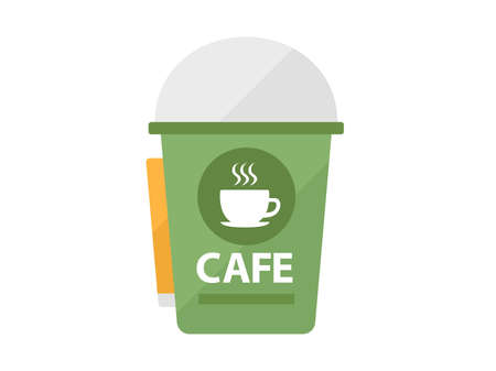 Illustration of a chilled cup drinkのイラスト素材