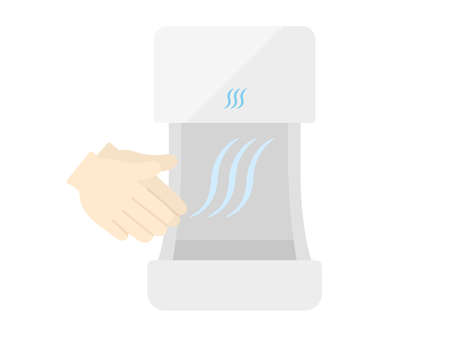 Illustrations of hand dryersのイラスト素材