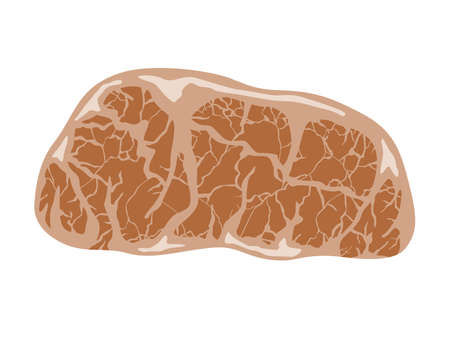 Illustration of grilled steak meatのイラスト素材