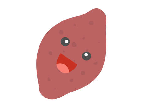 Illustration of sweet potato characterのイラスト素材