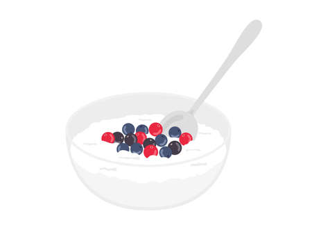 Illustration of Fruit Yogurtのイラスト素材