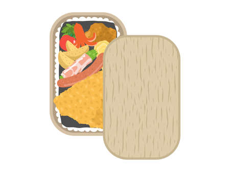 Illustration of Ajifly's Nori Bentoのイラスト素材
