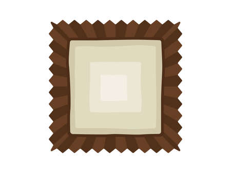 Illustration of white chocolate sweetsのイラスト素材