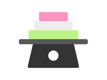 Illustration of Hishi mochi at Hina Matsuriのイラスト素材