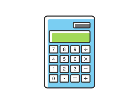 Illustration of the calculatorのイラスト素材
