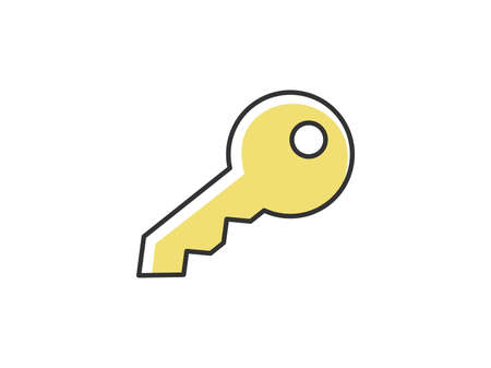 Key icon illustrationのイラスト素材