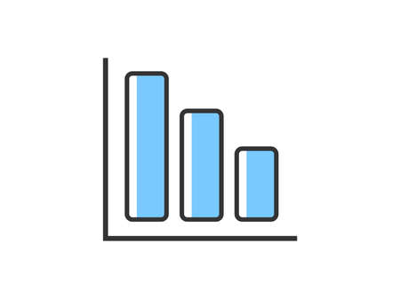 Bar chart icon illustrationのイラスト素材