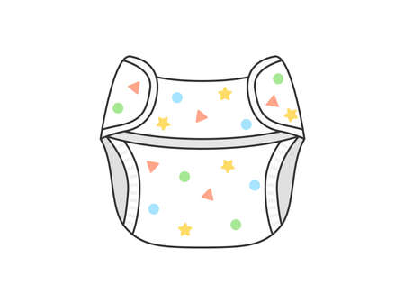 Diaper illustration for babyのイラスト素材