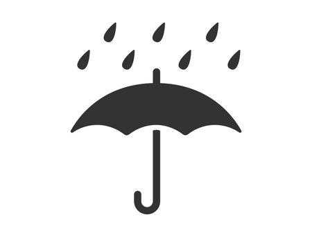 Umbrella Mark Icon Illustrationのイラスト素材