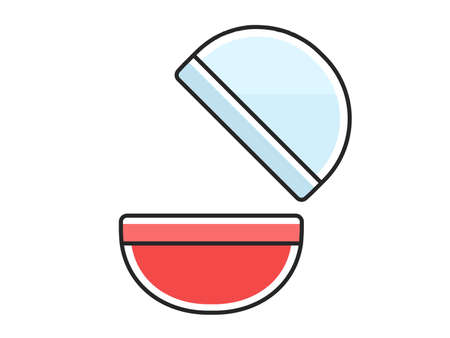 Illustration of a capsule of Gachagachaのイラスト素材