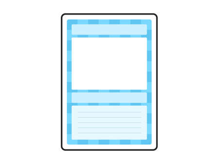 Trading Card Illustrationのイラスト素材