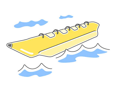 Banana Boat Illustrationのイラスト素材
