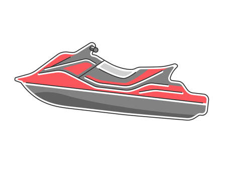 Water bike illustrationのイラスト素材