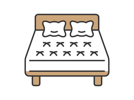 Bed icon illustrationのイラスト素材