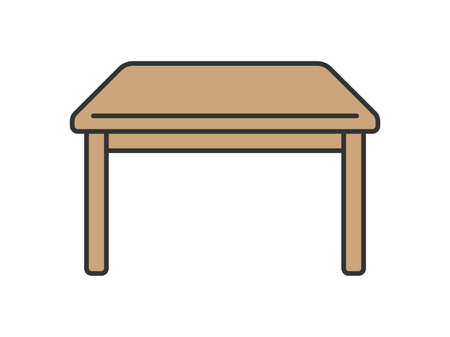 Dining table icon illustrationのイラスト素材