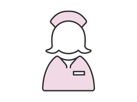 Nurse icon illustrationのイラスト素材