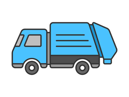 Packer Car Illustrationのイラスト素材