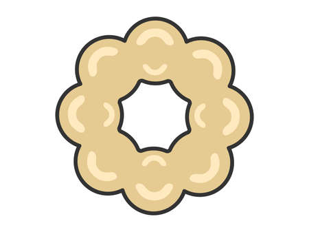 Donut Illustrationのイラスト素材