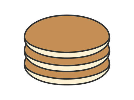 Illustration of pancakesのイラスト素材