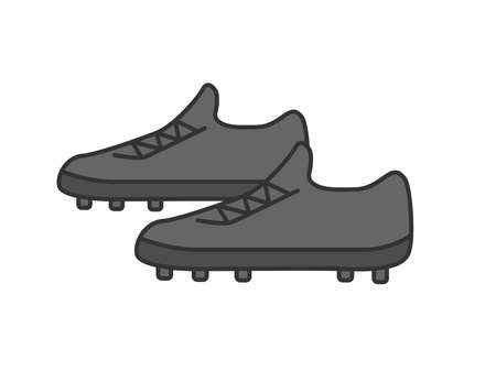 Baseball Spike Illustrationのイラスト素材