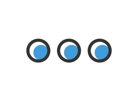 Illustration of a three-point leader iconのイラスト素材