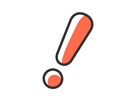 Illustration of exclamation mark iconのイラスト素材