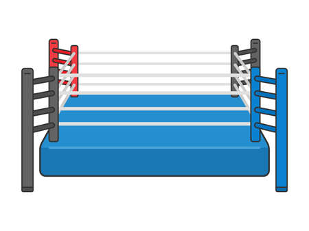Boxing Ring Illustrationのイラスト素材