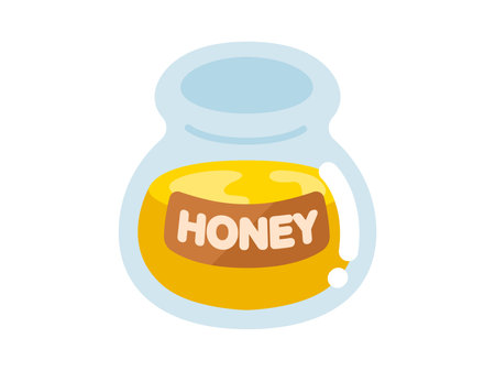 In a jar, illustration of honeyのイラスト素材