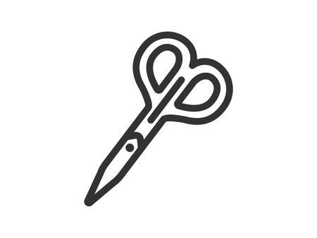 Illustration of eyebrow scissors iconのイラスト素材