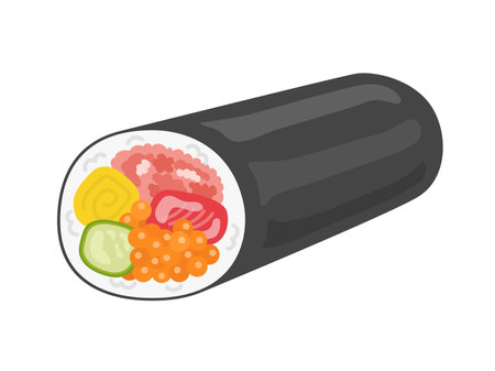 Illustration of seafood Ehomakiのイラスト素材