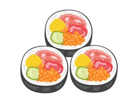 Cut, illustration of Ehomakiのイラスト素材