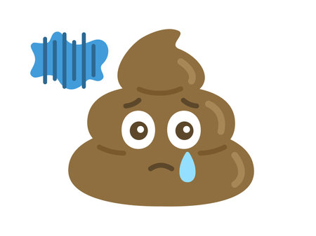 Unhealthy poop illustrationのイラスト素材